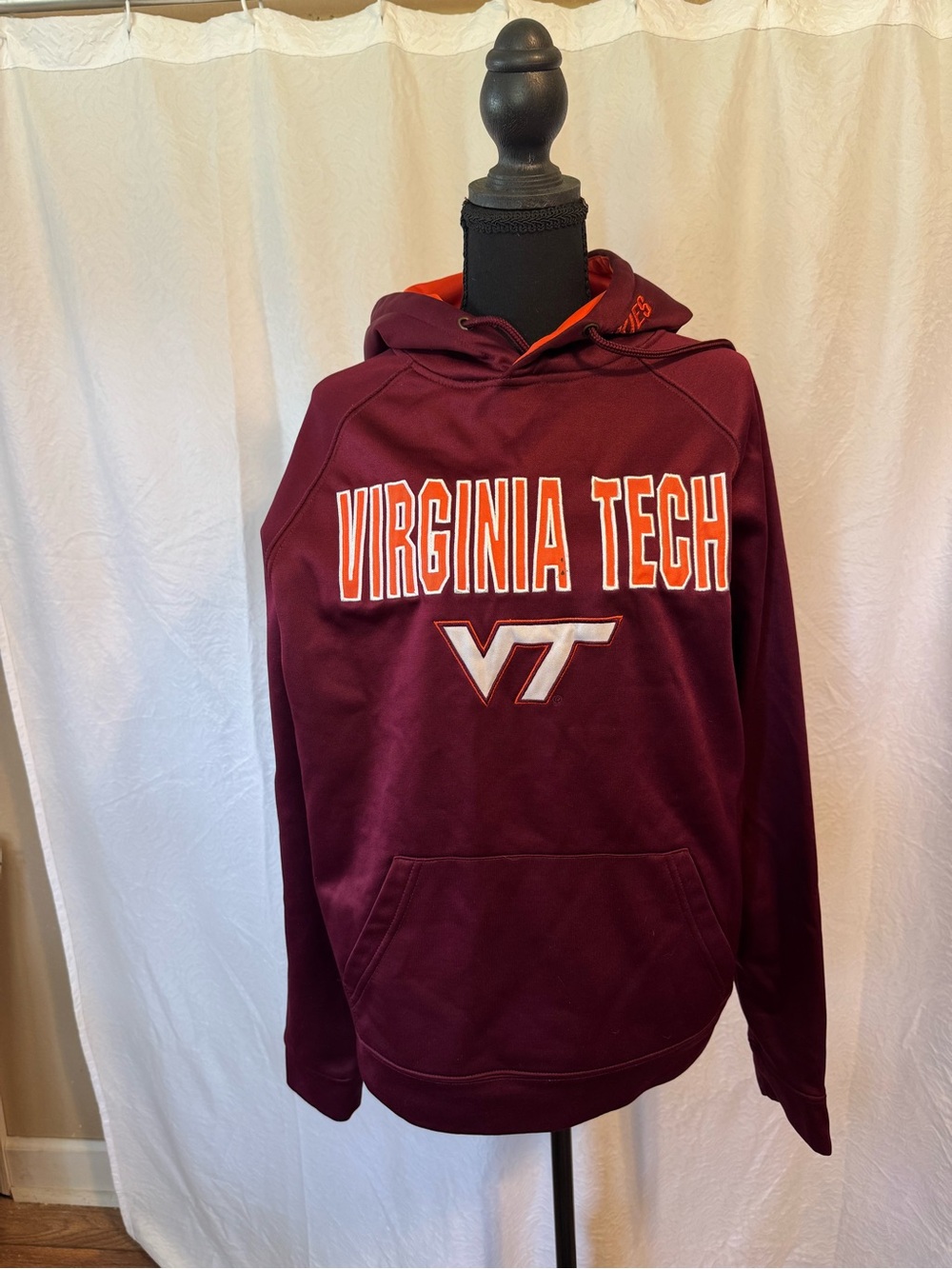 Virginia Tech Maroon Hoodie with VT Logo
